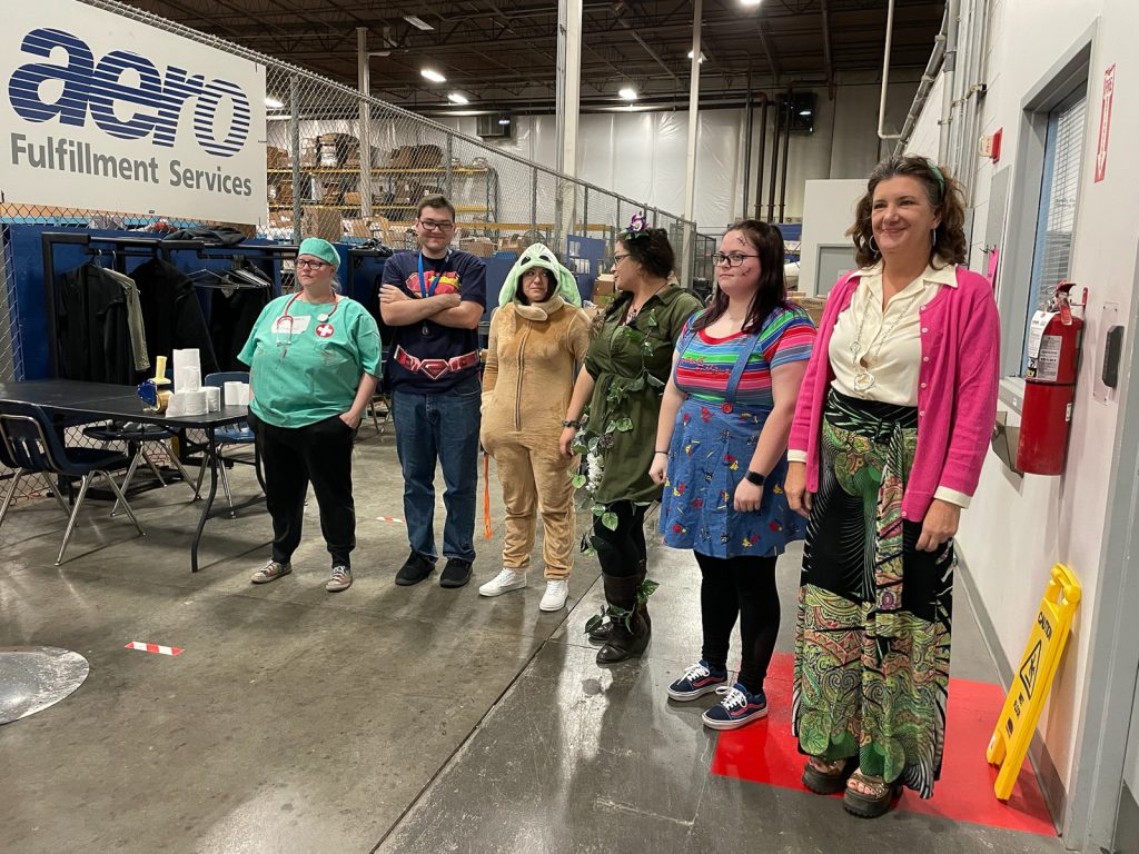 Aero Fulfillment Halloween celebration