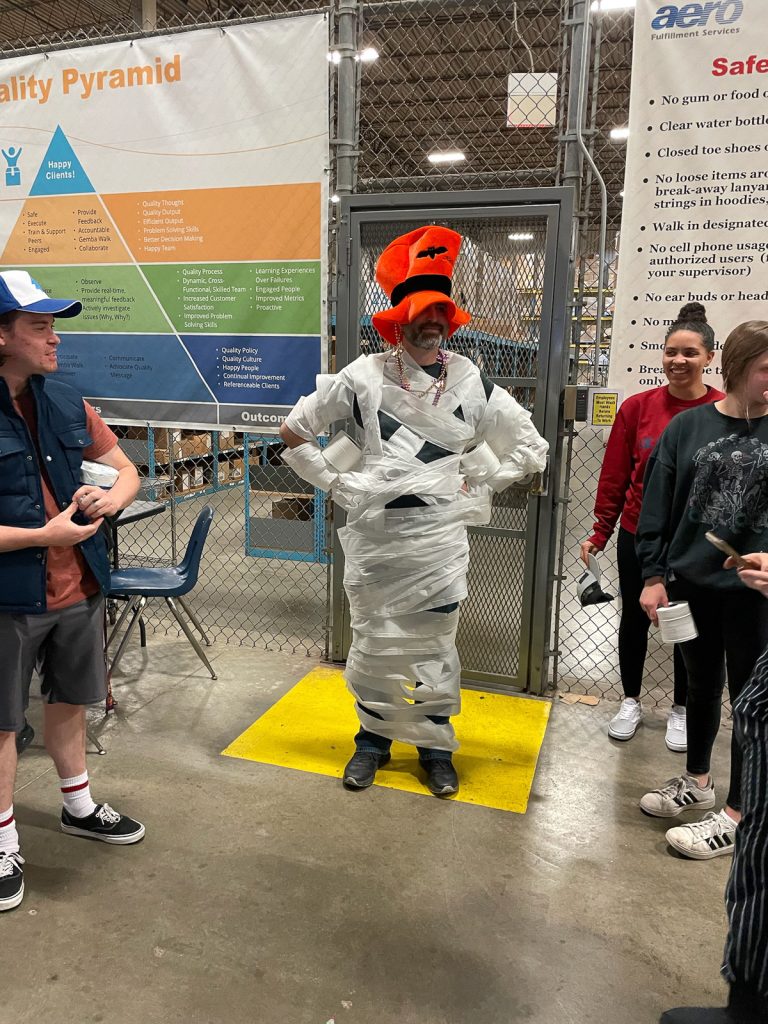 Aero Fulfillment Halloween celebration