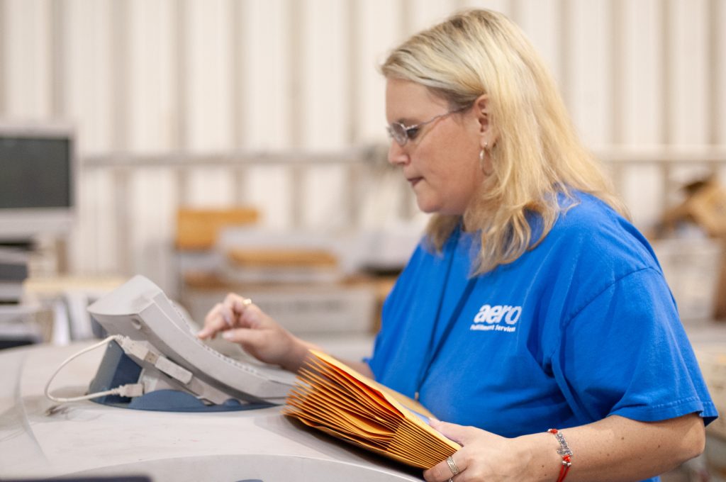 Aero Fulfillment kitting operations, 2012