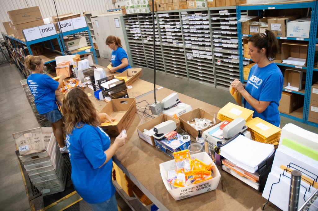 Aero Fulfillment kitting operations, 2012