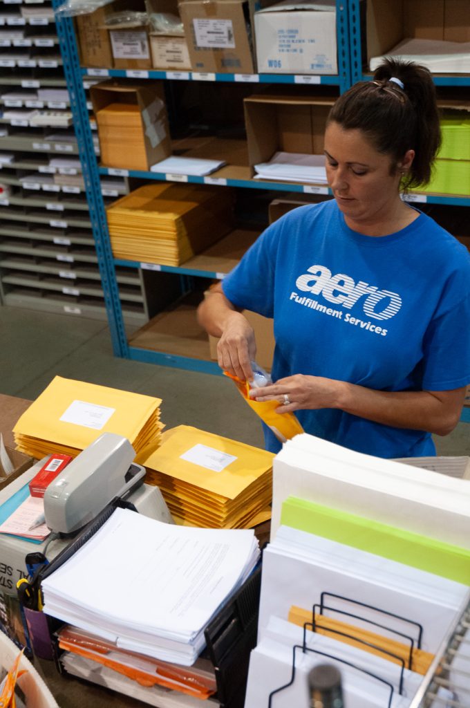 Aero Fulfillment kitting operations, 2012