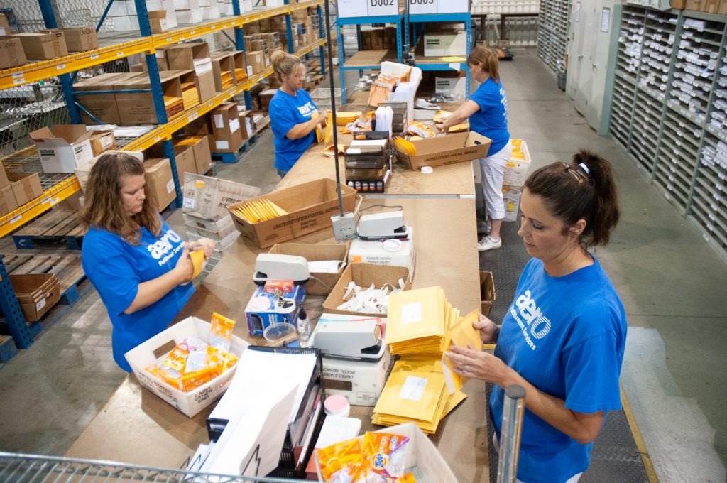 Aero Fulfillment kitting operations, 2012