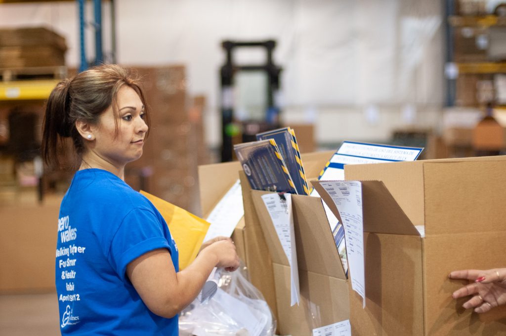 Aero Fulfillment kitting operations, 2012
