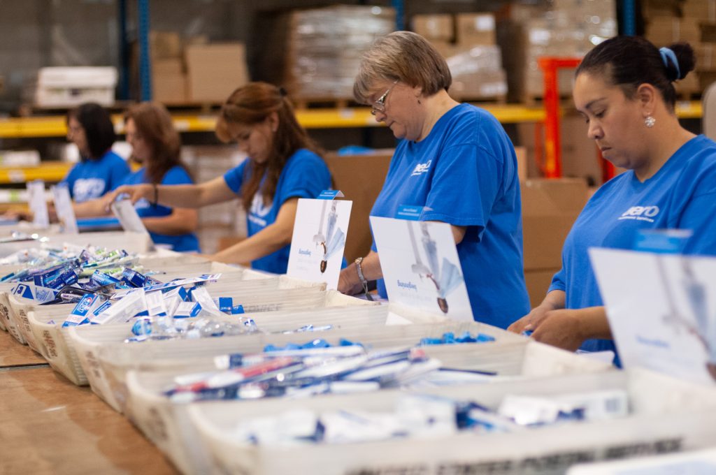 Aero Fulfillment kitting operations, 2012