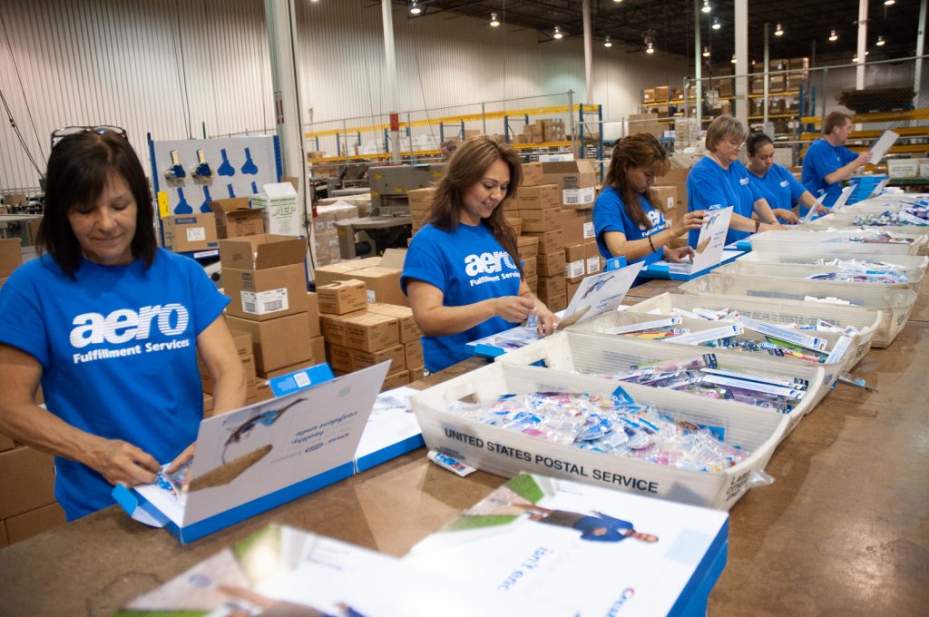 Aero Fulfillment kitting operations, 2012